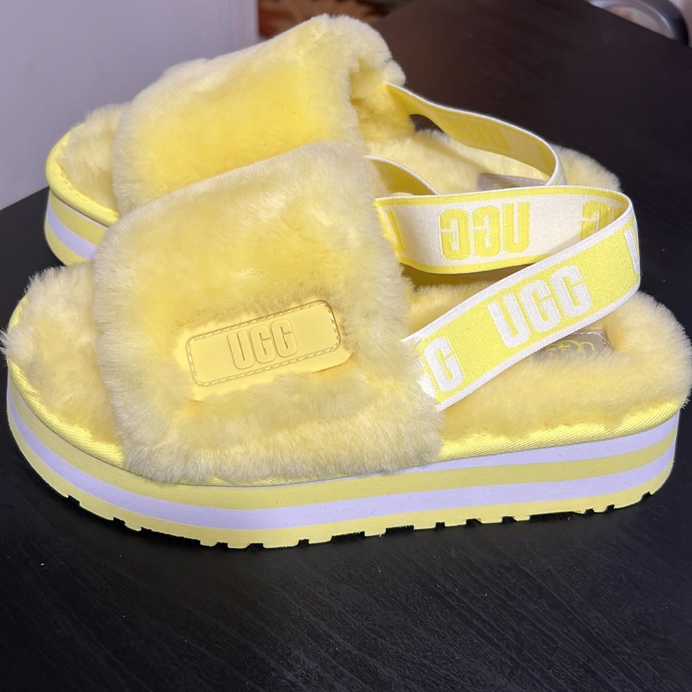 UGG DISCO SLIDE WOMEN'S PLATFROM SANDALS IN MARGARITA